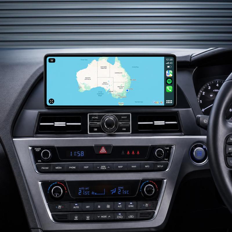 Load image into Gallery viewer, Hyundai Sonata 9 LF 12.3" HD Large Screen (2014-2018) Plug &amp; Play Head Unit Upgrade Kit: Car Radio with Wireless &amp; Wired Apple CarPlay &amp; Android Auto
