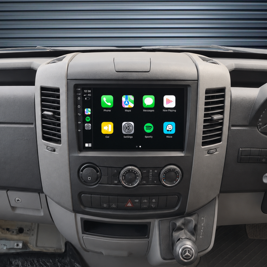 Volkswagen Crafter / Mercedes Sprinter W906 (2006-2016) Plug & Play Head Unit Upgrade Kit: Car Radio with Wireless & Wired Apple CarPlay & Android Auto