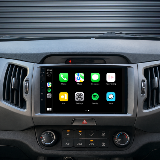Kia Sportage (2011-2017) Plug & Play Head Unit Upgrade Kit: Car Radio with Wireless & Wired Apple CarPlay & Android Auto