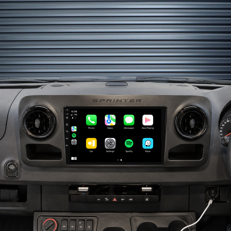 Load image into Gallery viewer, Mercedes Benz Sprinter (2018-2022) Plug &amp; Play Head Unit Upgrade Kit: Car Radio with Wireless &amp; Wired Apple CarPlay &amp; Android Auto
