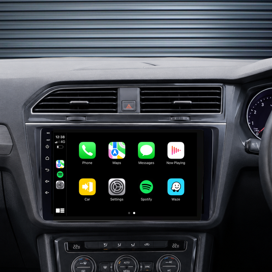 Volkswagen Tiguan (2016-2018) Plug & Play Head Unit Upgrade Kit: Car Radio with Wireless & Wired Apple CarPlay & Android Auto
