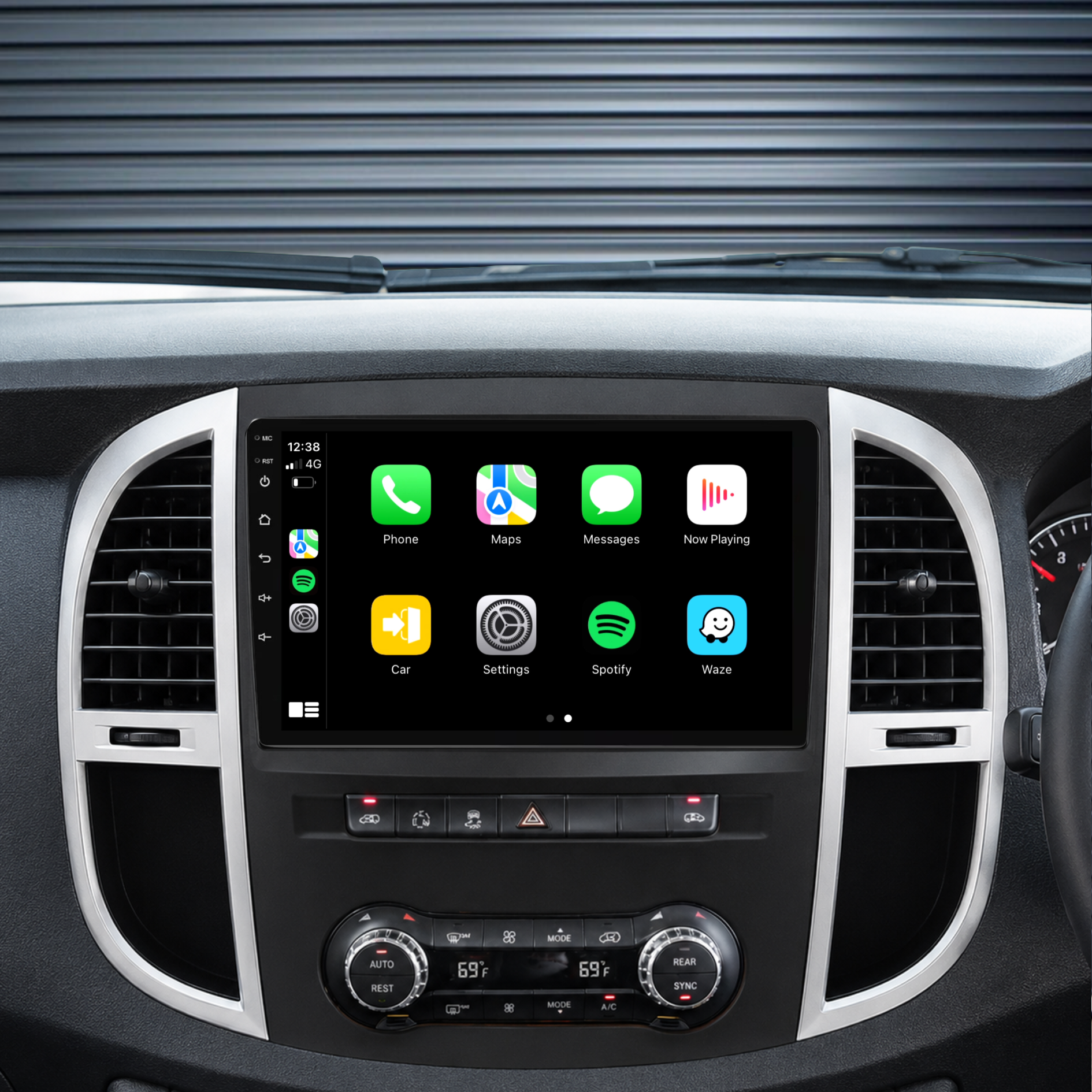 Mercedes Benz Vito W447 (2014-2020) Plug & Play Head Unit Upgrade Kit: Car Radio with Wireless & Wired Apple CarPlay & Android Auto