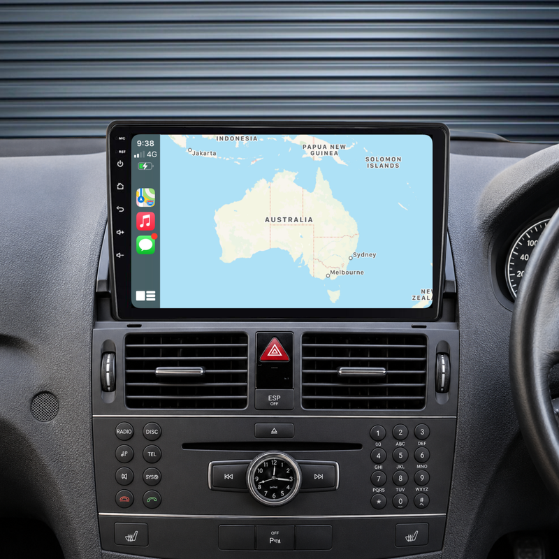 Load image into Gallery viewer, Benz C-Class / W204 S204 (2006-2011) Plug &amp; Play Head Unit Upgrade Kit: Car Radio with Wireless &amp; Wired Apple CarPlay &amp; Android Auto
