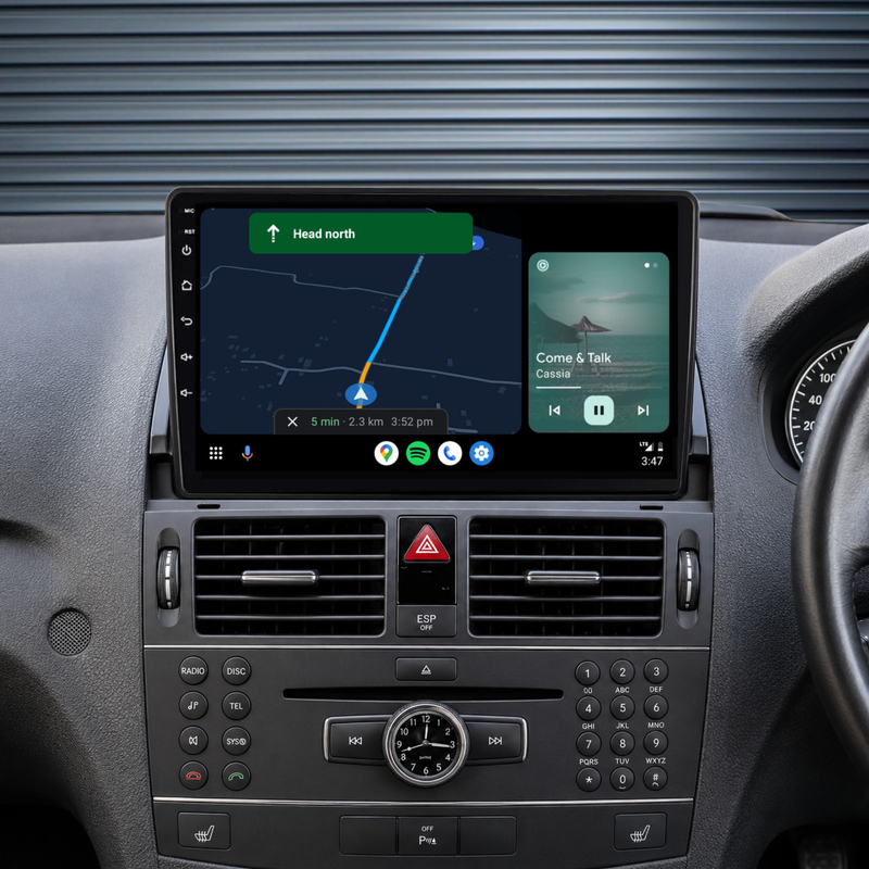 Load image into Gallery viewer, Benz C-Class / W204 S204 (2006-2011) Plug &amp; Play Head Unit Upgrade Kit: Car Radio with Wireless &amp; Wired Apple CarPlay &amp; Android Auto
