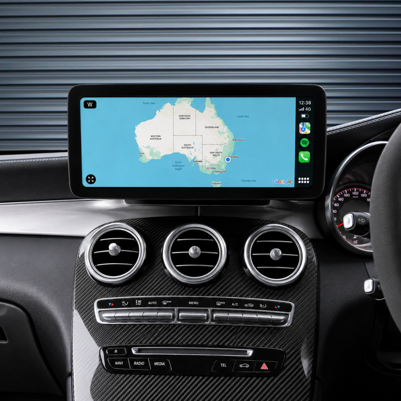 Load image into Gallery viewer, Mercedes Benz C-Class W205 (2014-2019) 12.3" HD Large Premium Plug &amp; Play Head Unit Upgrade Kit: Car Radio with Wireless &amp; Wired Apple CarPlay &amp; Android Auto
