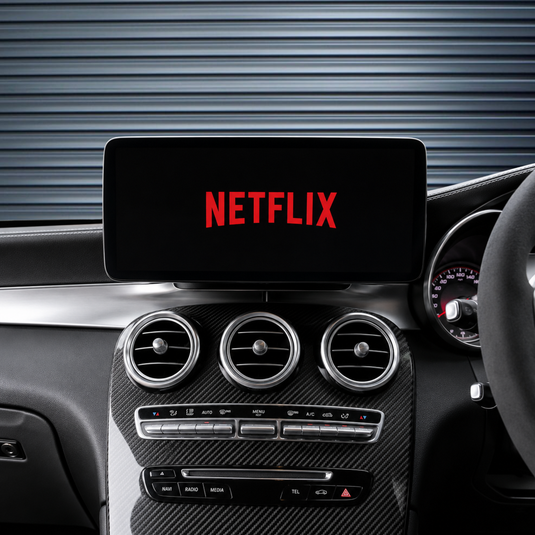 Mercedes Benz C-Class W205 (2014-2019) 12.3" HD Large Premium Plug & Play Head Unit Upgrade Kit: Car Radio with Wireless & Wired Apple CarPlay & Android Auto