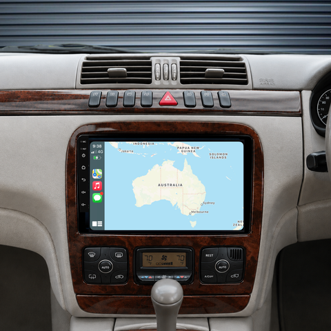 Mercedes Benz S-Class / W220 (1998-2005) Plug & Play Head Unit Upgrade Kit: Car Radio with Wireless & Wired Apple CarPlay & Android Auto