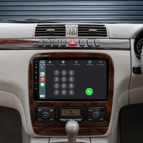 Mercedes Benz S-Class / W220 (1998-2005) Plug & Play Head Unit Upgrade Kit: Car Radio with Wireless & Wired Apple CarPlay & Android Auto