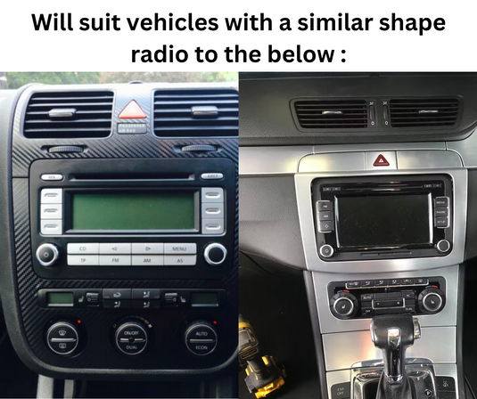 Volkswagen Universal Head Unit (Plug & Play) - Wireless CarPlay / Android Auto Car Radio Upgrade Kit