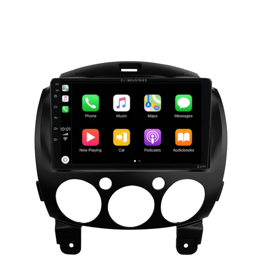 Mazda 2 (2007-2014) Plug & Play Head Unit Upgrade Kit: Car Radio with Wireless & Wired Apple CarPlay & Android Auto